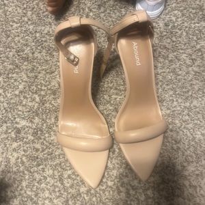 Abound Nude strappy heels